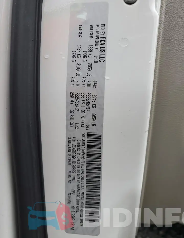 2C4RDGBG4JR190875 Photo# 14