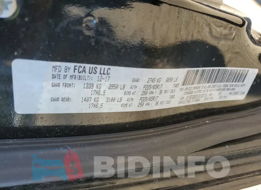 2C4RDGBG5JR162115 Photo# 13