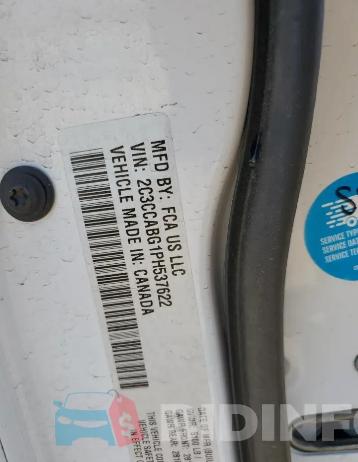 2C3CCABG1PH537622 Photo# 13
