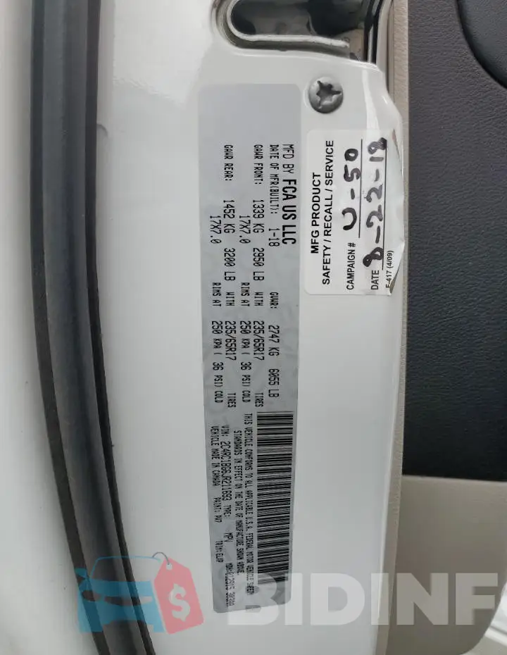 2C4RC1BG6JR211693 Photo# 13