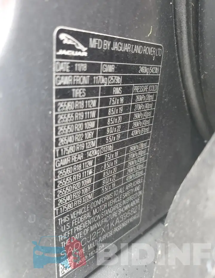 SADCJ2FX1KA395821 Photo# 13