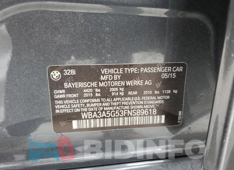 WBA3A5G53FNS89618 Photo# 12