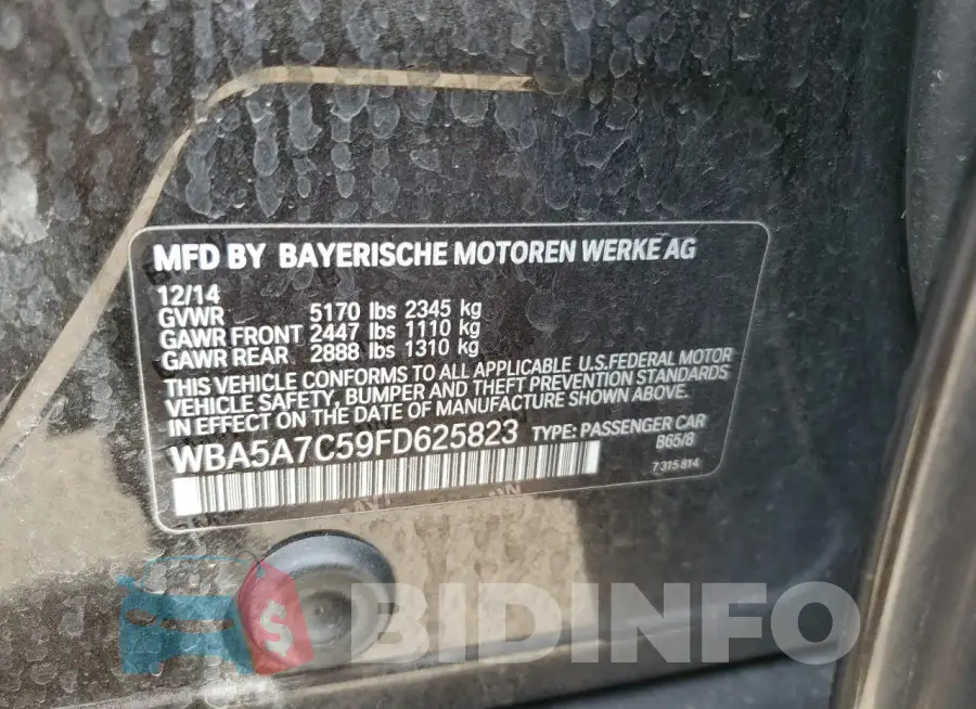 WBA5A7C59FD625823 Photo# 12