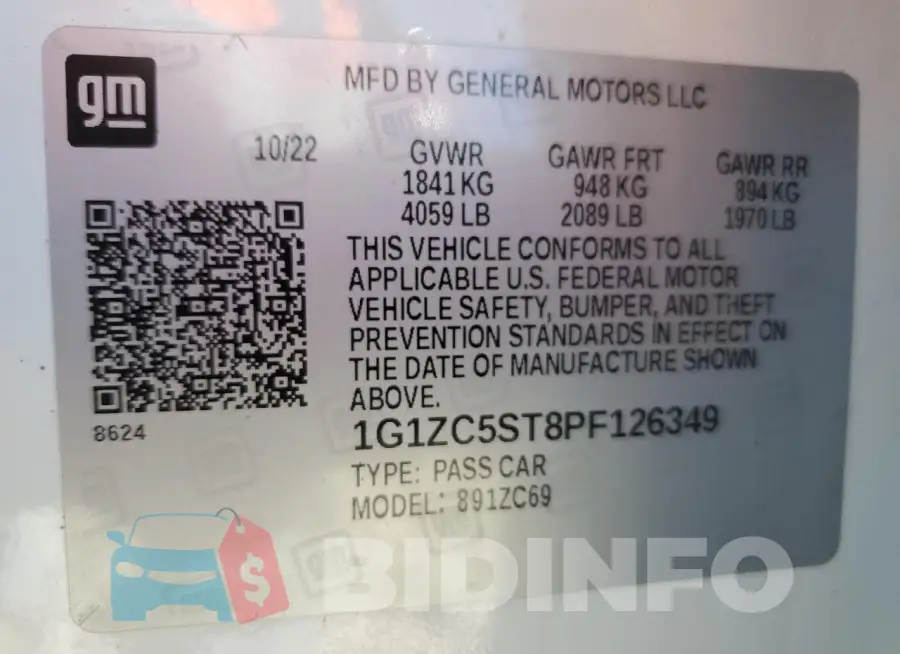 1G1ZC5ST8PF126349 Photo# 12