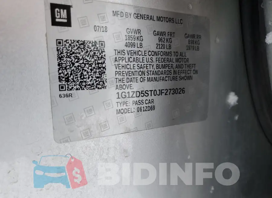 1G1ZD5ST0JF273026 Photo# 12