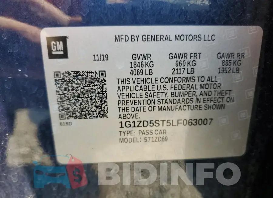 1G1ZD5ST5LF063007 Photo# 12