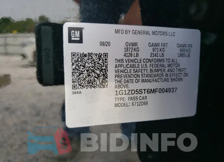 1G1ZD5ST6MF004937 Photo# 12
