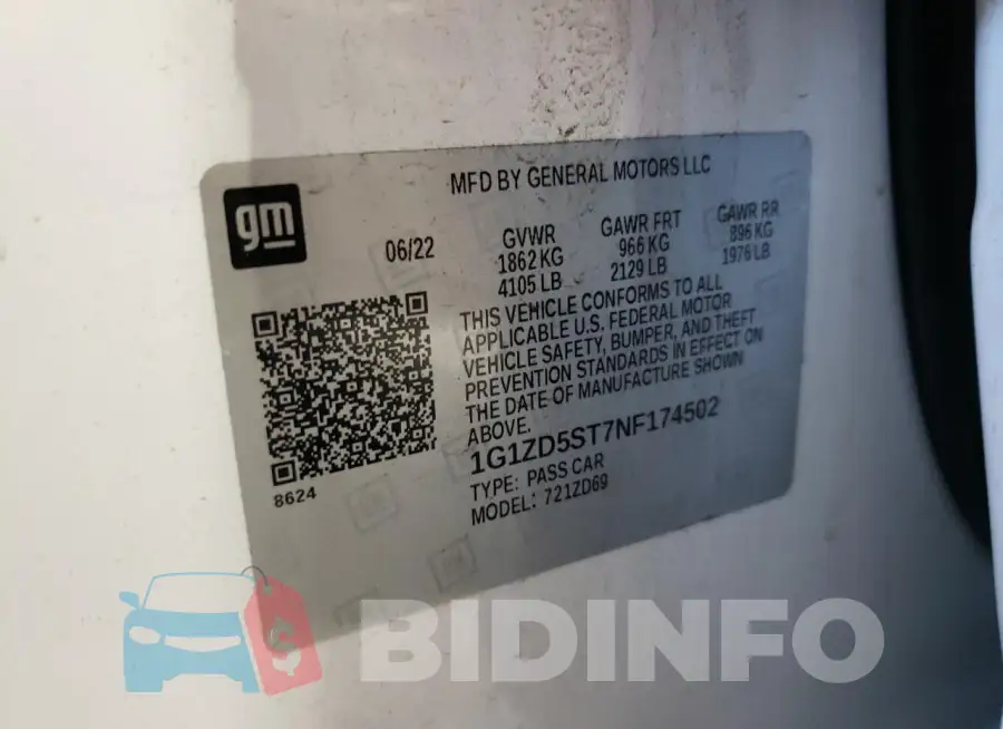 1G1ZD5ST7NF174502 Photo# 12