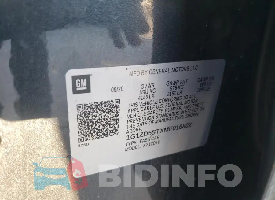1G1ZD5STXMF016802 Photo# 13