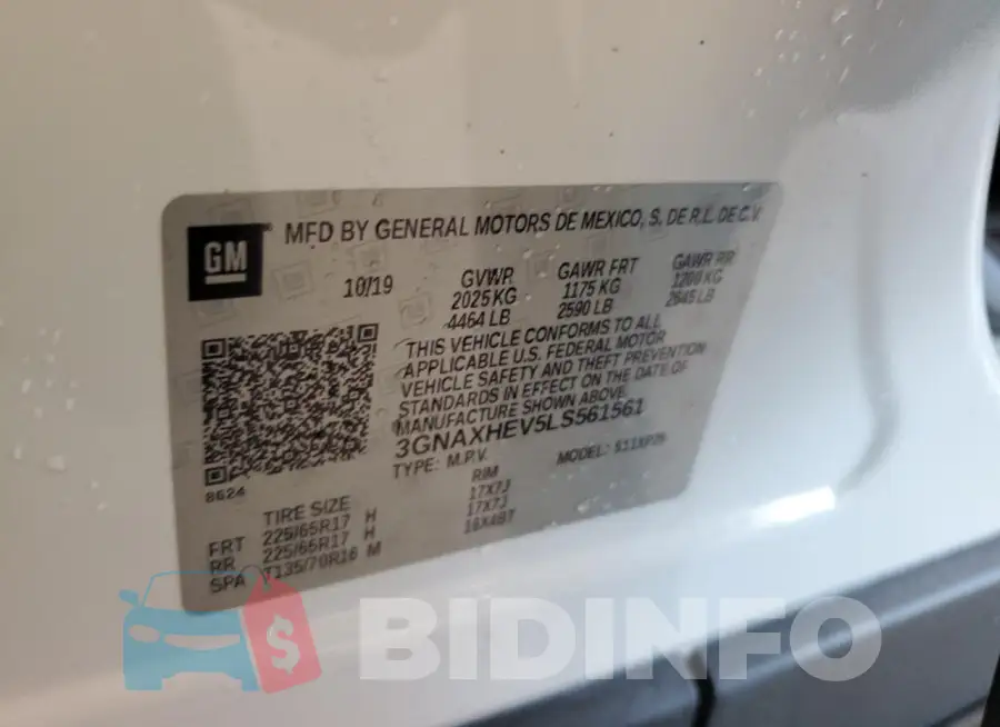 3GNAXHEV5LS561561 Photo# 13