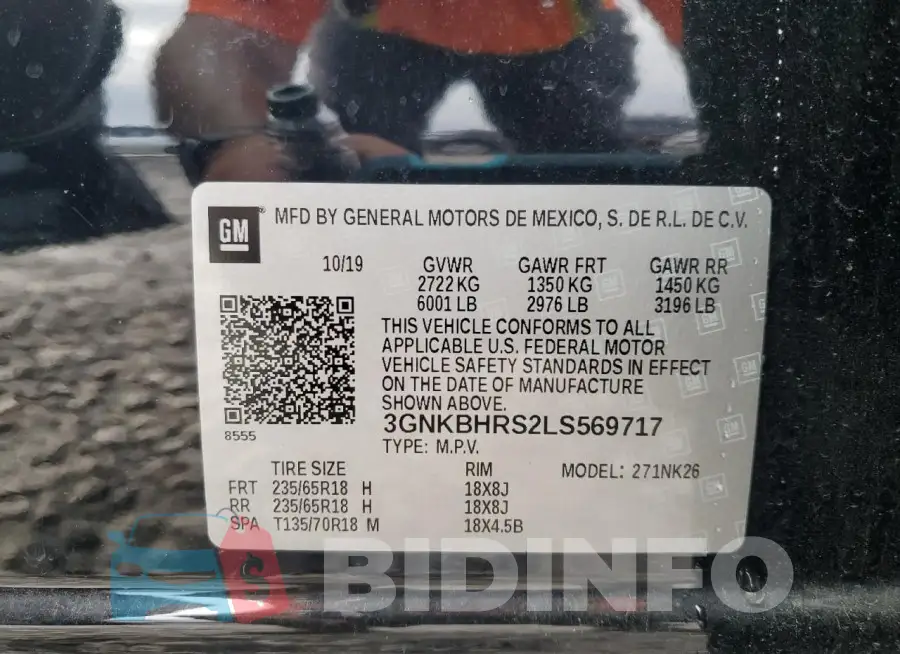 3GNKBHRS2LS569717 Photo# 13
