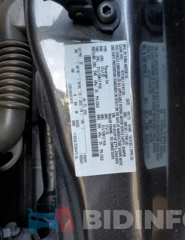 1FADP3F27FL294369 Photo# 12