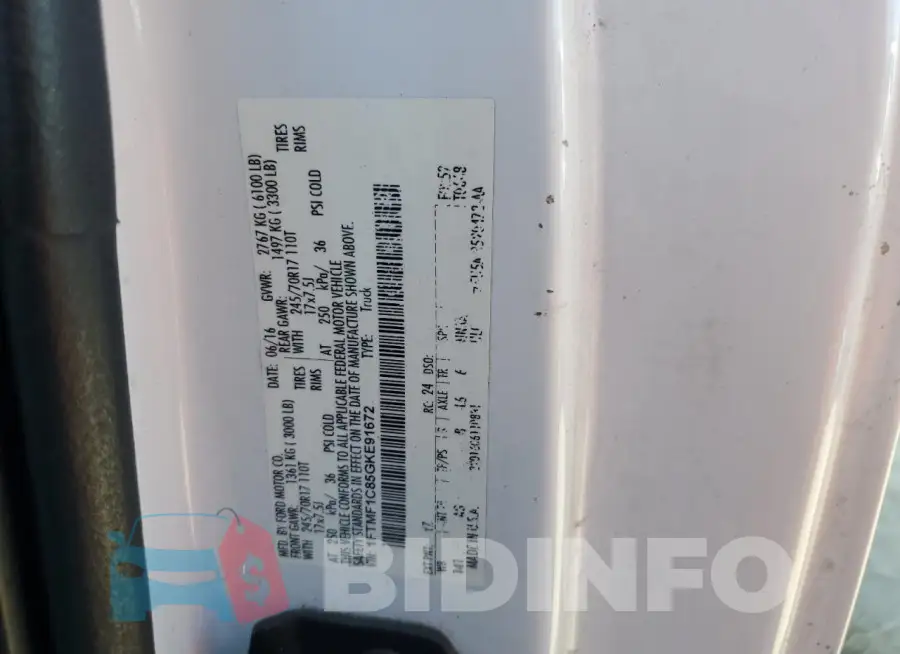 1FTMF1C85GKE91672 Photo# 12
