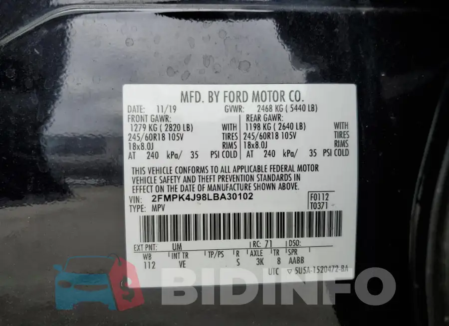 2FMPK4J98LBA30102 Photo# 13