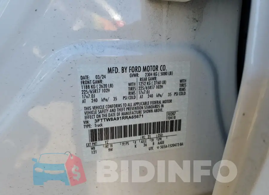 3FTTW8A91RRA65671 Photo# 12
