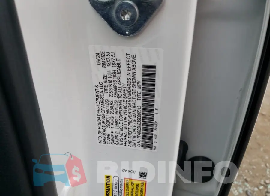 7FARS5H83SE002813 Photo# 12