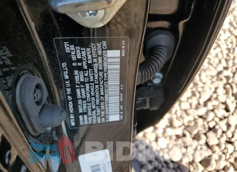 SHHFK7H68MU221373 Photo# 12