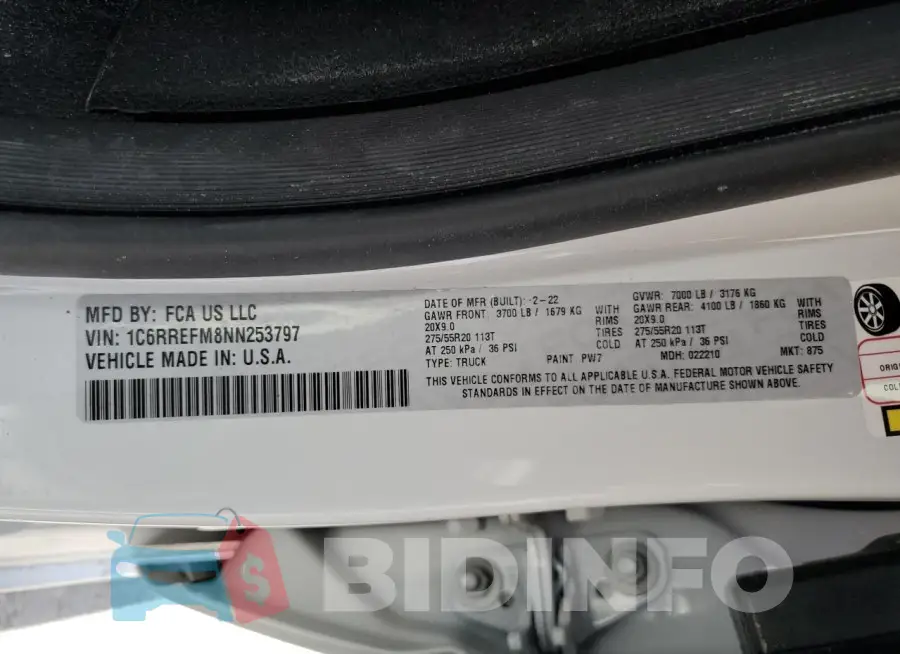 1C6RREFM8NN253797 Photo# 13