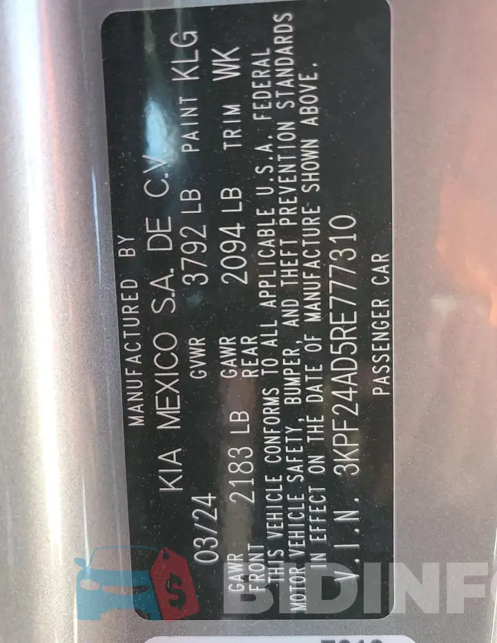 3KPF24AD5RE777310 Photo# 12