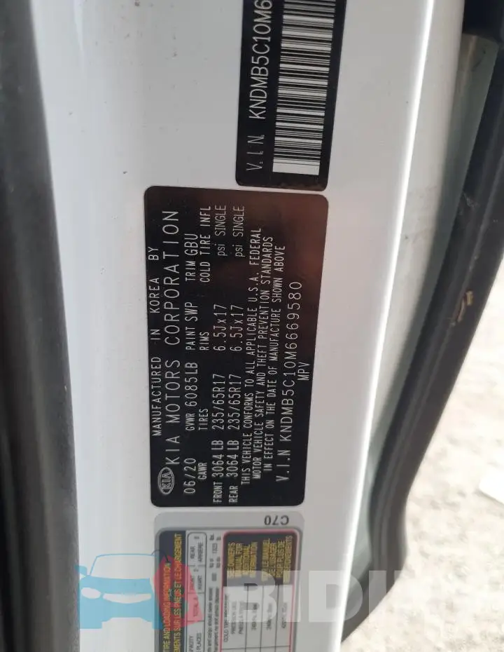 KNDMB5C10M6669580 Photo# 14