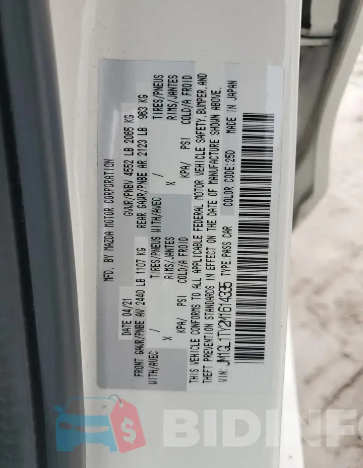 JM1GL1TY2M1614335 Photo# 13