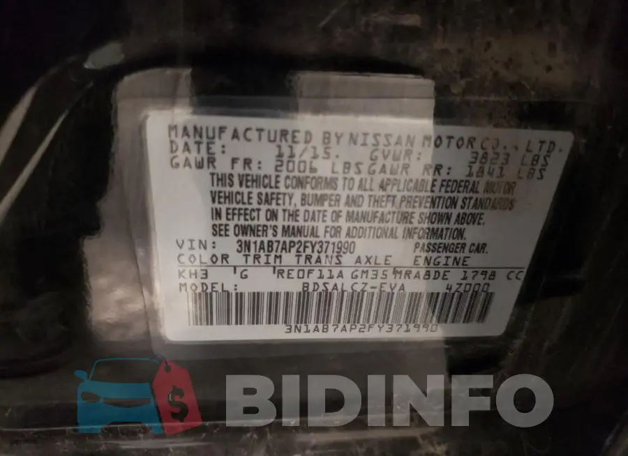 3N1AB7AP2FY371990 Photo# 13