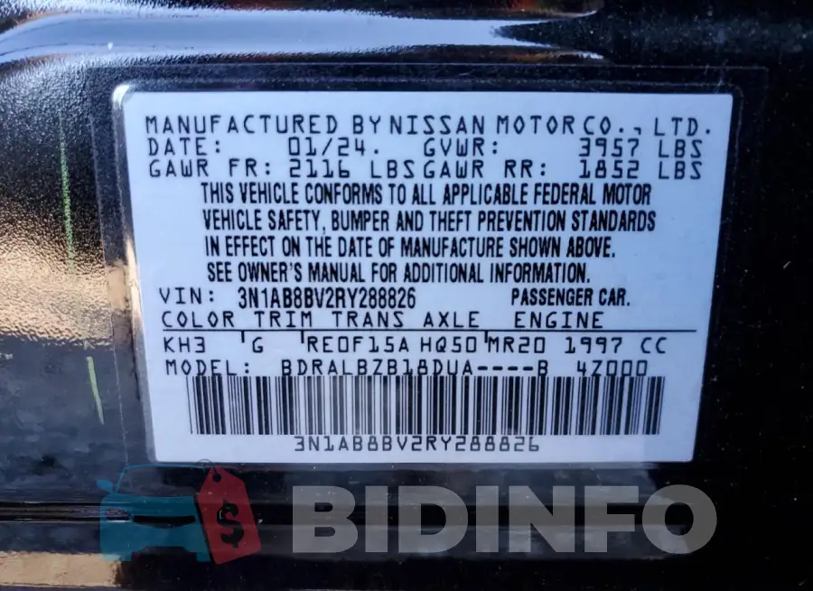 3N1AB8BV2RY288826 Photo# 12