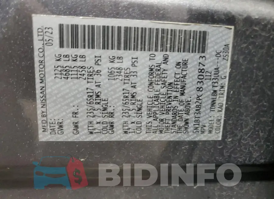 5N1BT3AB2PC830873 Photo# 14