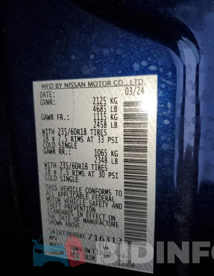 5N1BT3BB6RC716313 Photo# 13