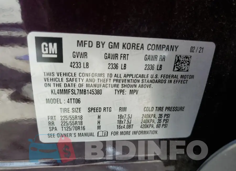 KL4MMFSL7MB145380 Photo# 14
