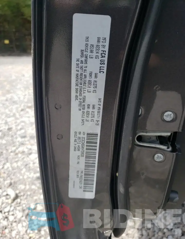 2C3CDXBG0KH720535 Photo# 12