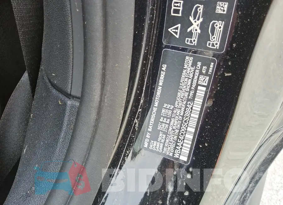 WBAAE4C09SCS38842 Photo# 12