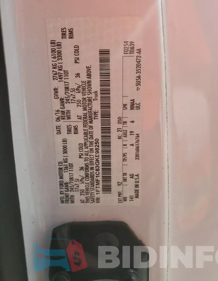 1FTMF1C83GKE98250 Photo# 12