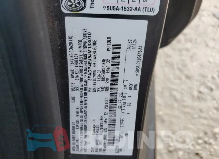 3FADP4EJ5JM133010 Photo# 13