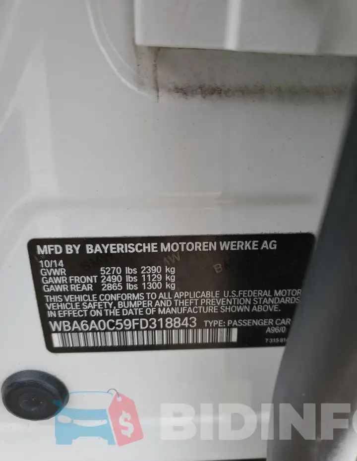 WBA6A0C59FD318843 Photo# 13