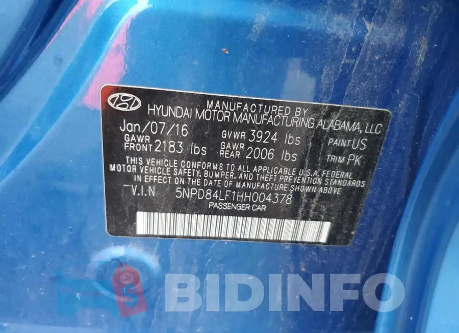 5NPD84LF1HH004378 Photo# 12