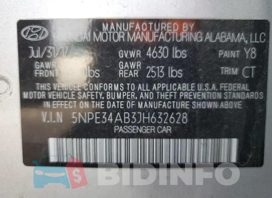 5NPE34AB3JH632628 Photo# 12