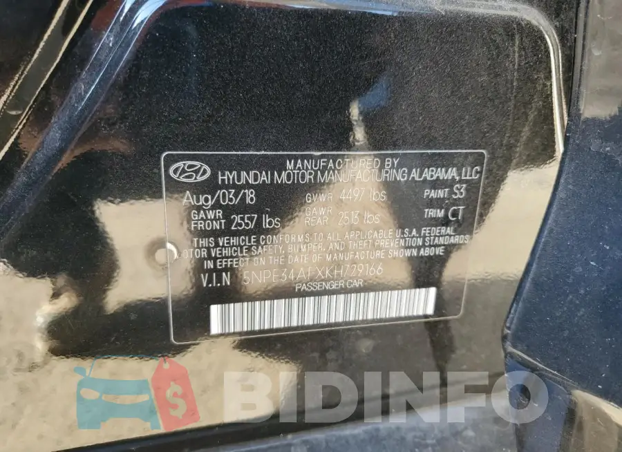 5NPE34AFXKH729166 Photo# 12