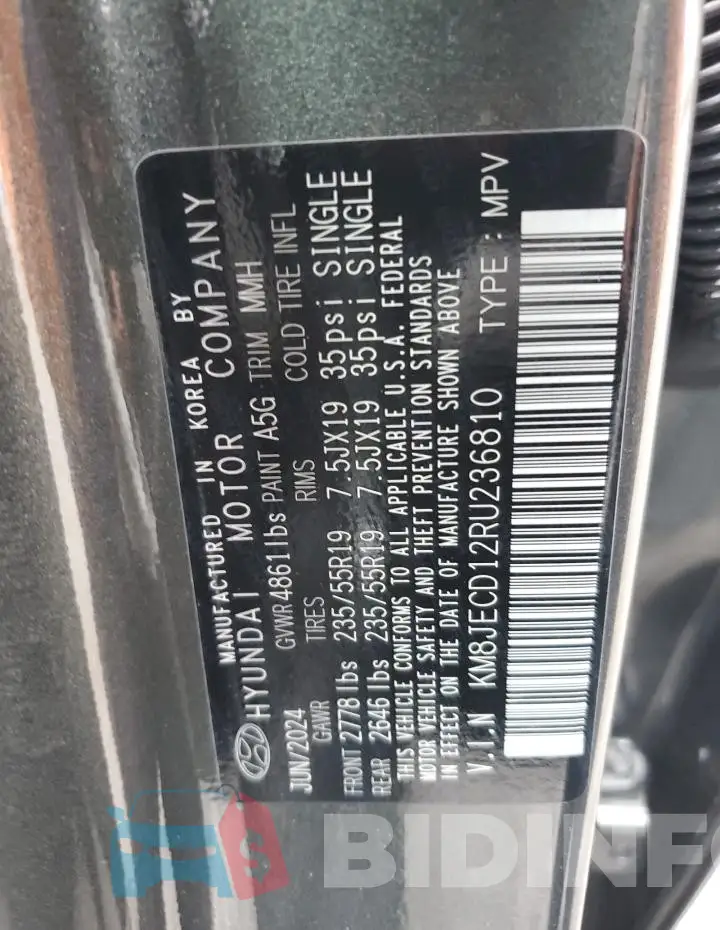 KM8JECD12RU236810 Photo# 13