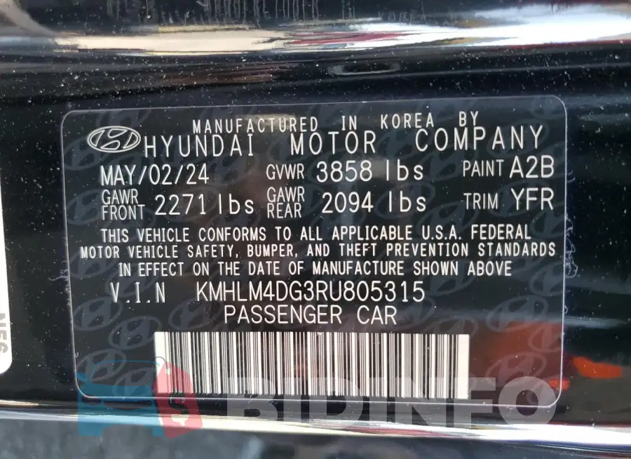 KMHLM4DG3RU805315 Photo# 13