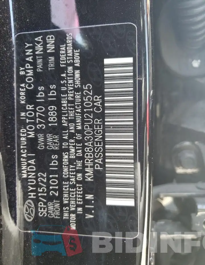KMHRB8A30PU210525 Photo# 12