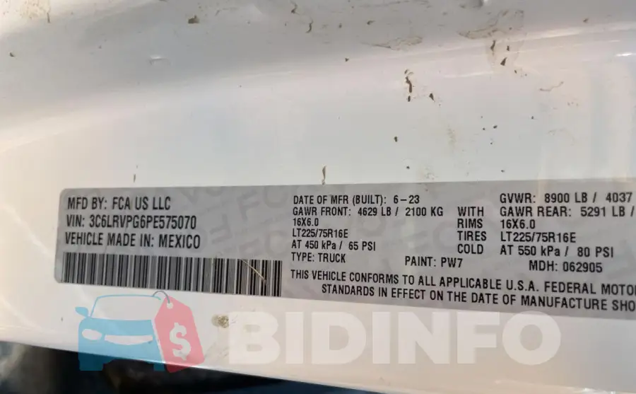 3C6LRVPG3PE572871 Photo# 10