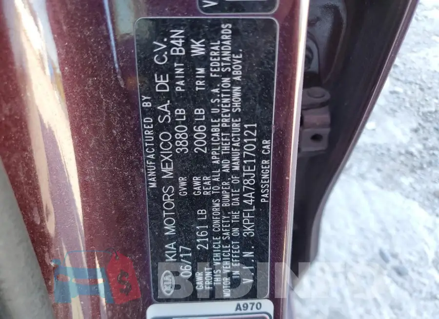 3KPFL4A78JE170121 Photo# 13