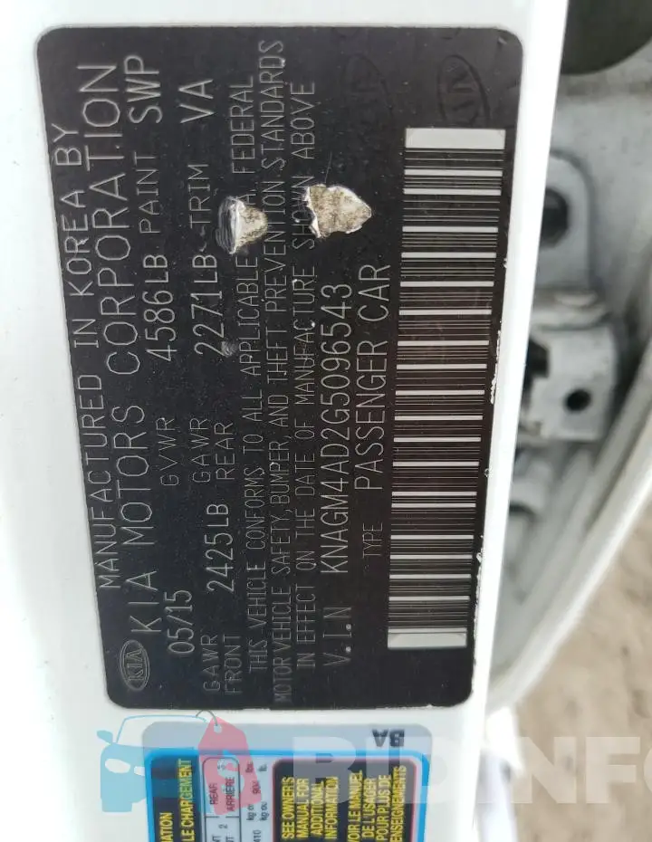 KNAGM4AD2G5096543 Photo# 12