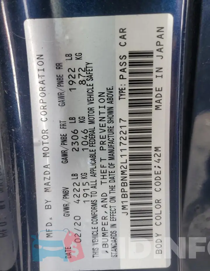 JM1BPBNM2L1172217 Photo# 13