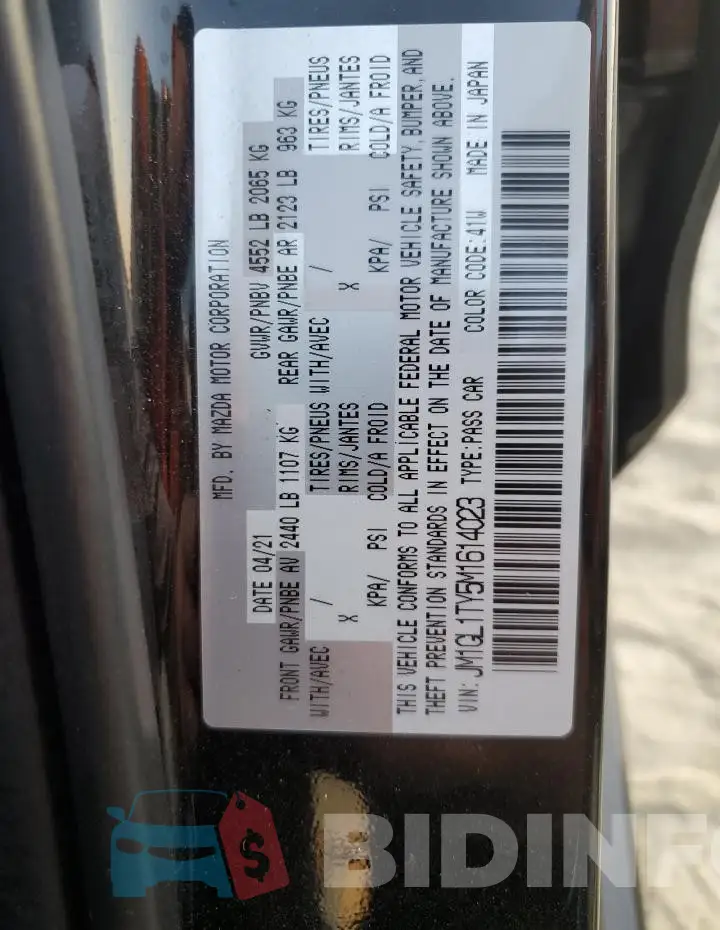 JM1GL1TY5M1614023 Photo# 12