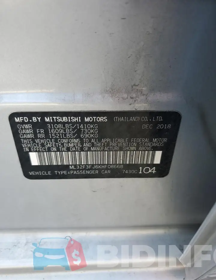 ML32F3FJ6KHF08668 Photo# 12