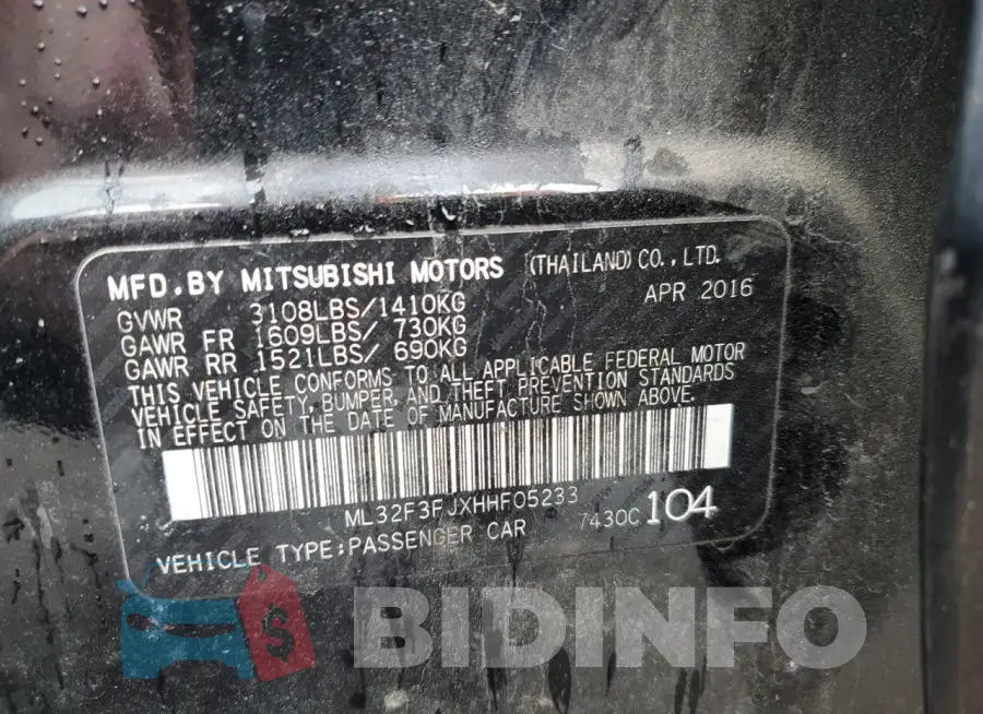 ML32F3FJXHHF05233 Photo# 12