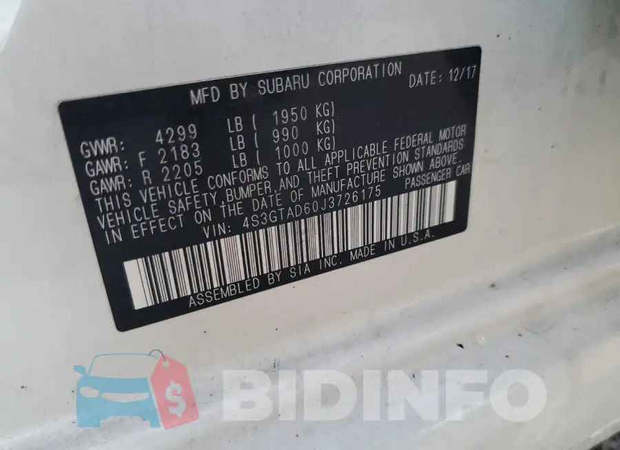4S3GTAD60J3726175 Photo# 12