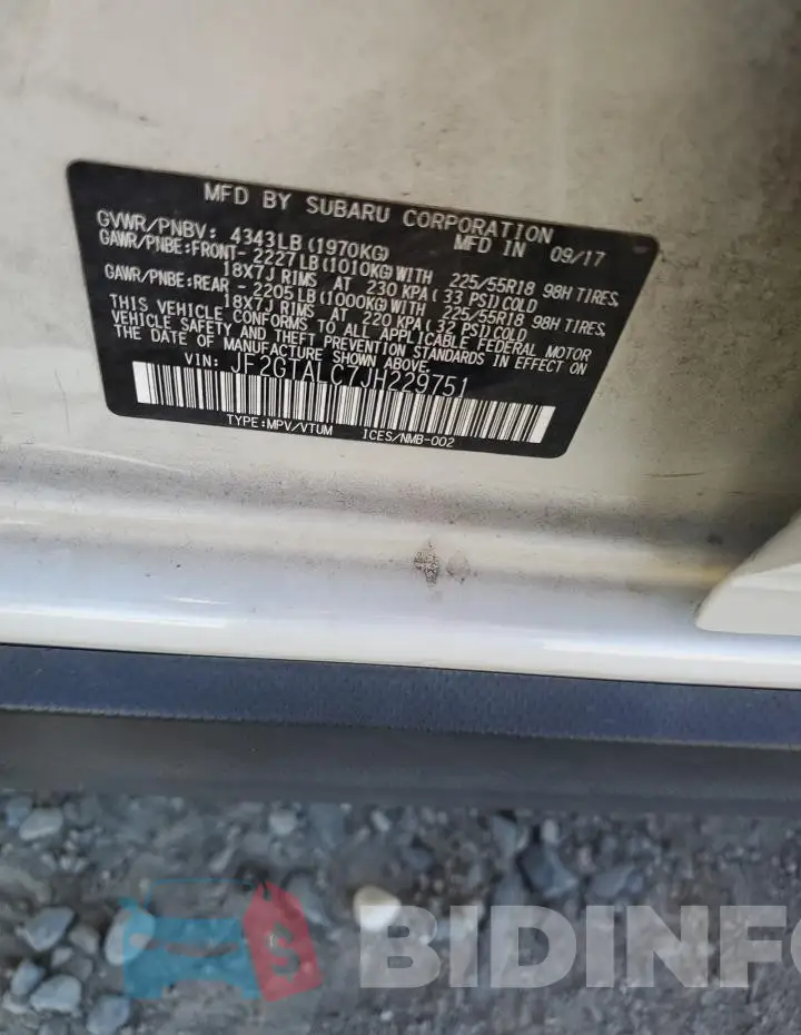 JF2GTALC7JH229751 Photo# 13